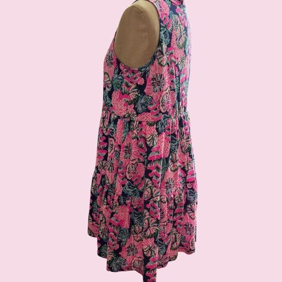 Lilly Pulitzer Girls (SZ: 12/14) Cotton Summer Ruffled Dress / NWOT - Picture 7 of 8
